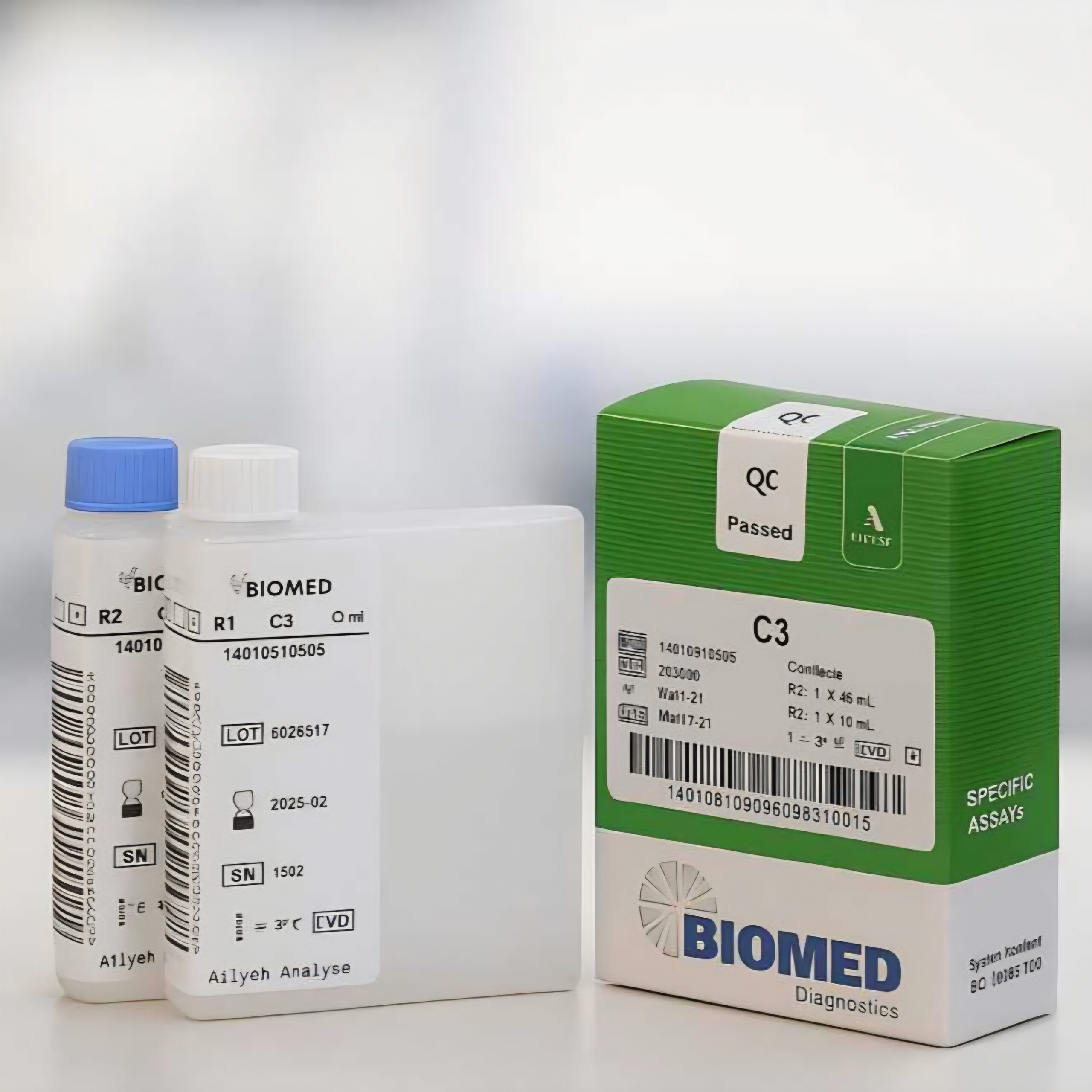 کیت بیوشیمی C3 برند BIOMED کیت بیوشیمی C3 برند BIOMED