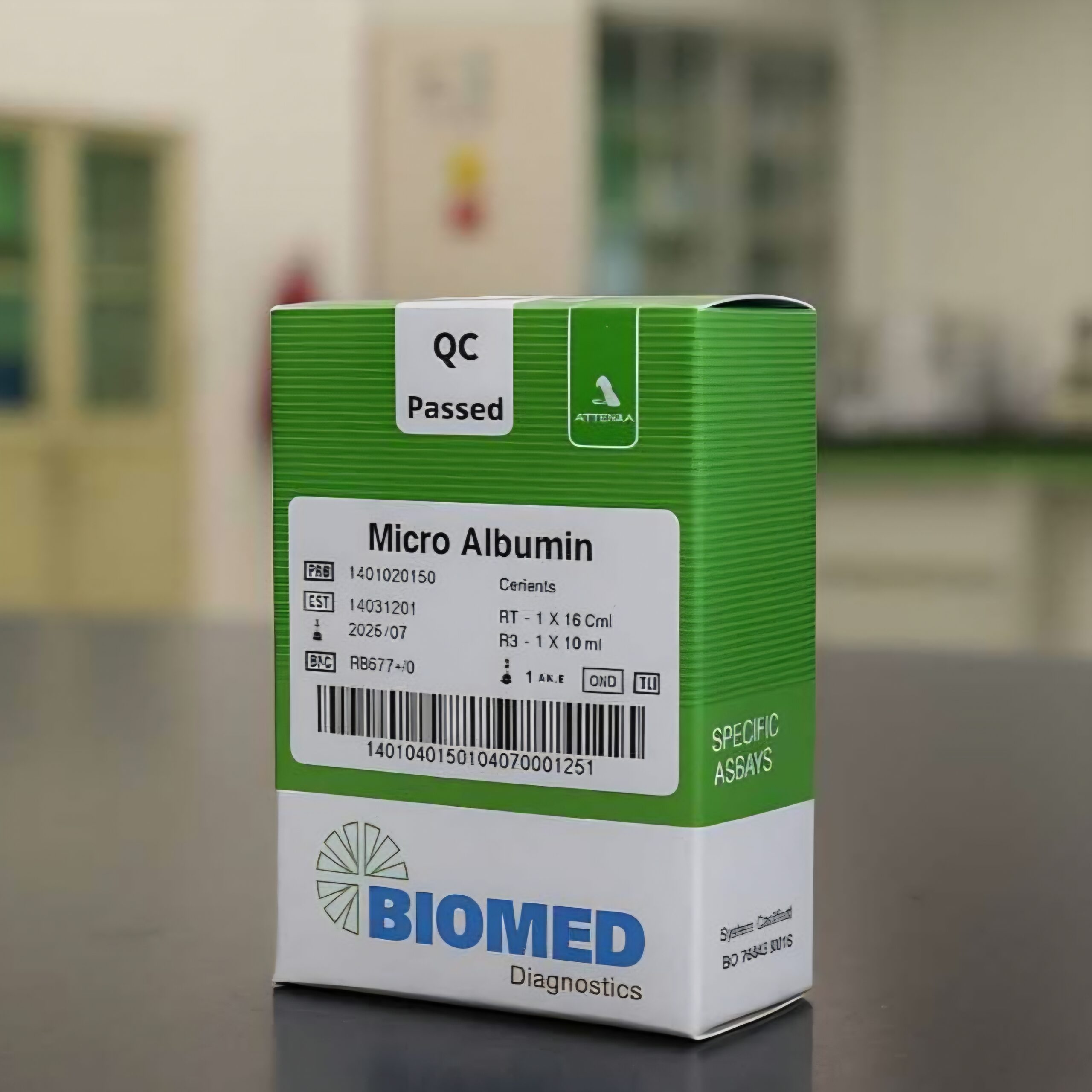 کیت بیوشیمی MICRO ALBUMIN برند BIOMED کیت بیوشیمی MICRO ALBUMIN برند BIOMED