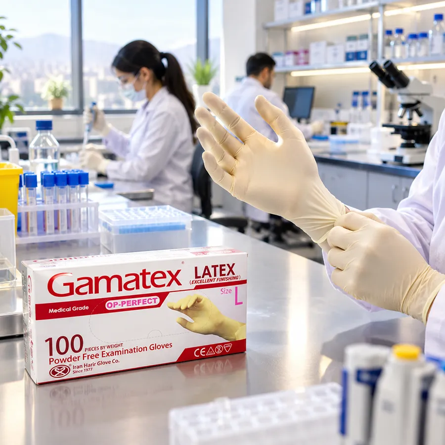 دستکش لاتکس GAMATEX